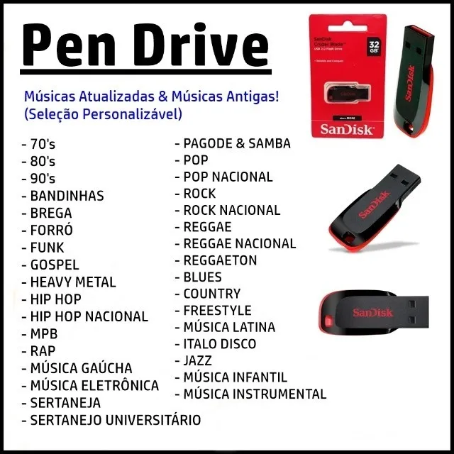 Pendrive Dance Anos 90 - Compra Legal Pen drives gravados, Aqui tem oferta  todo dia !