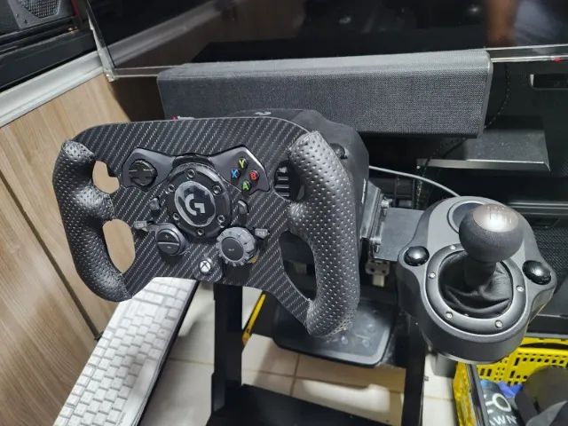 Volante Logitech G923 + Câmbio Driving Force Shifter P/ Xbox