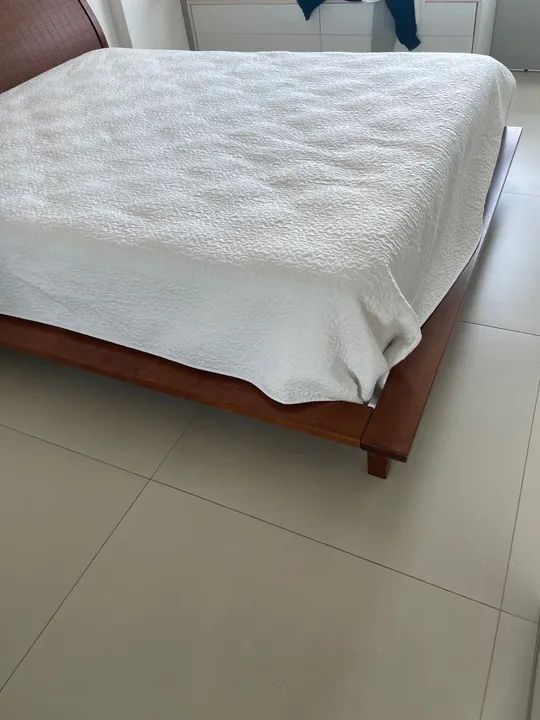 Cama em madeira estilo japonês sem colchão - Foto 3