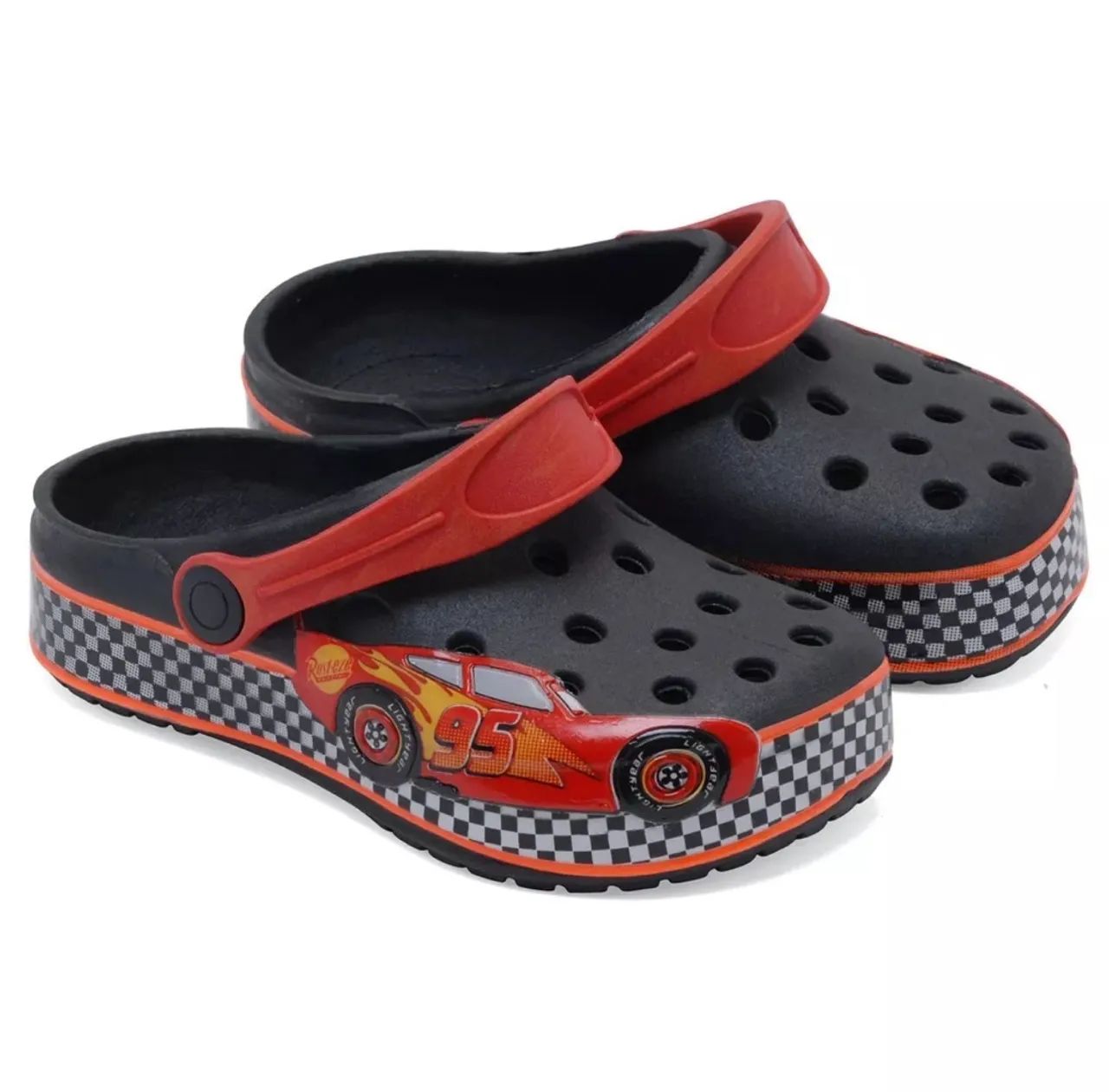 Sandalia Babuche modelo Crocs Cars novo na caixa Só 40,00 - Foto 4