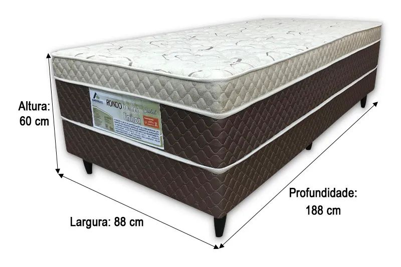 Cama Box Solteiro D33 Conjugada Oferta a433 - Foto 2