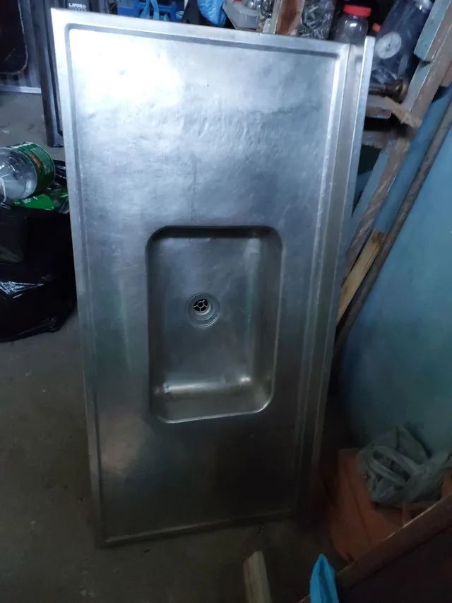 Vendo pia de inox usada