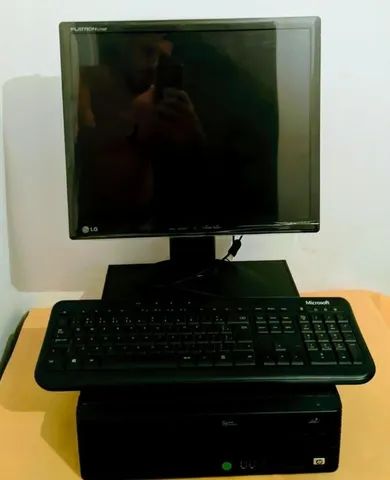 Computador HP Compaq Core 2Duo 4gb RAM completo