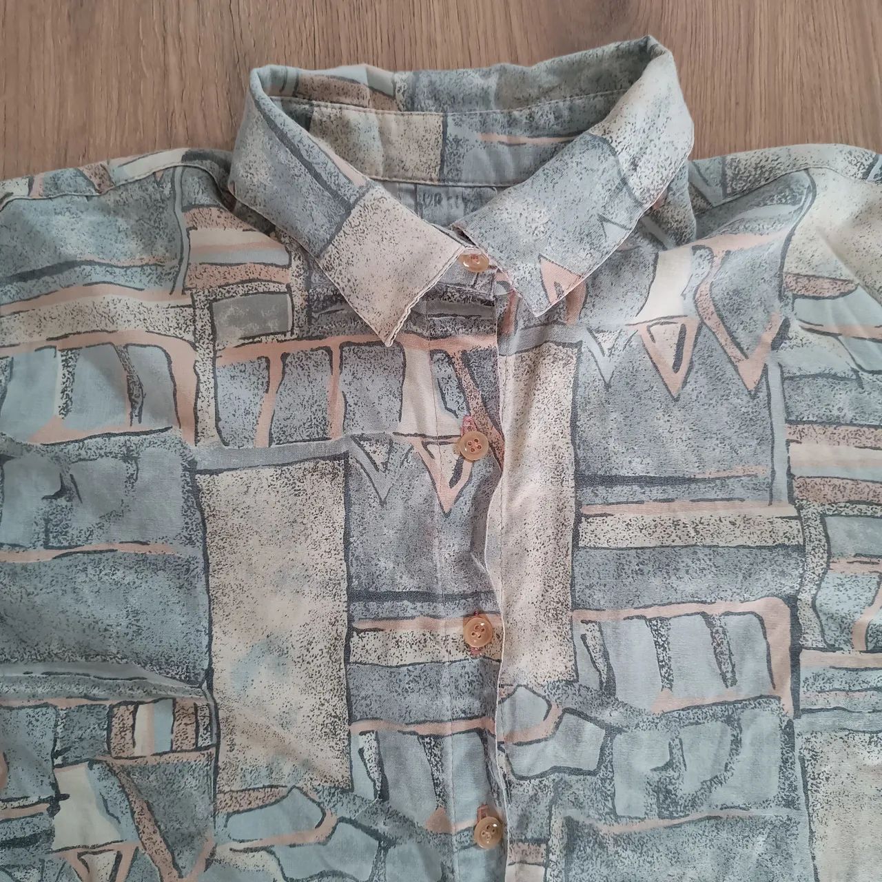 Camisa Masculina Manga 3/4 Estampada Brechó - Foto 3