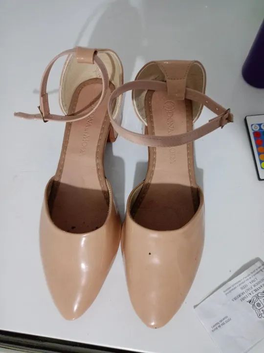 Sandália feminina cor de rosa - Foto 2