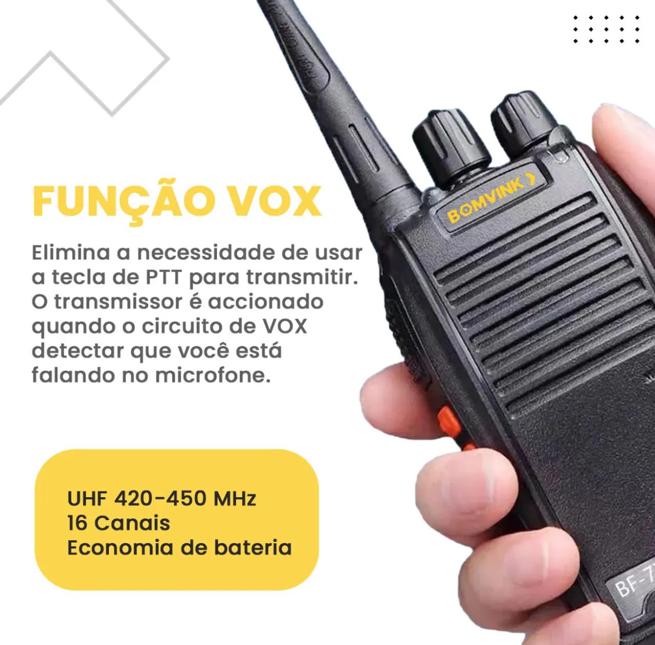 Rádio Comunicador (entrega gratis) - Foto 2
