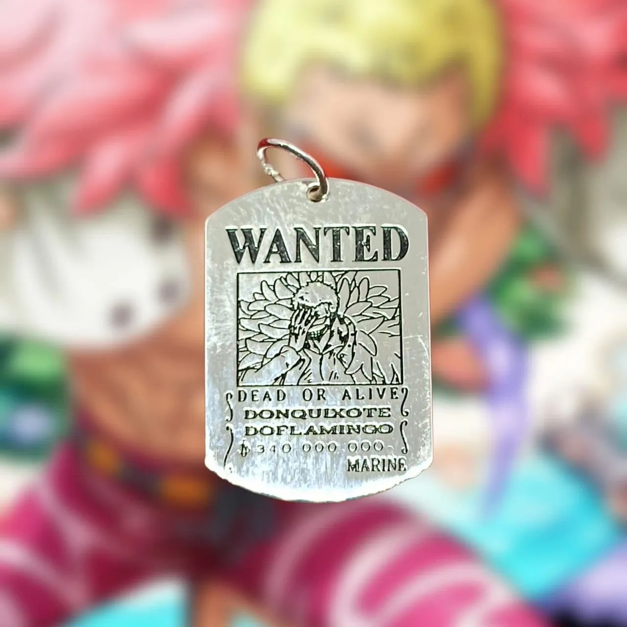 Pingente Cartaz Procurado Doflamingo - One Piece - Foto 2