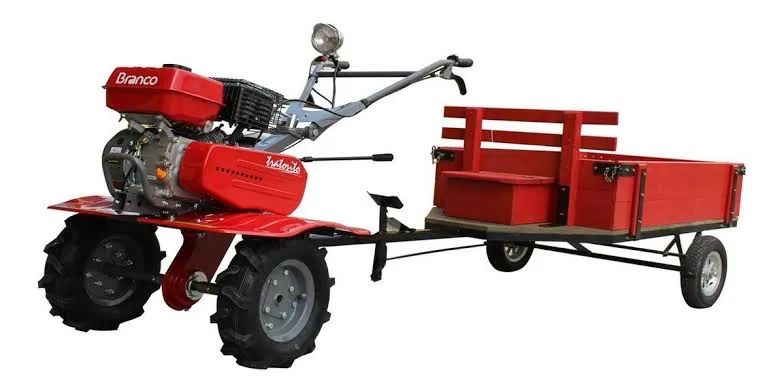 Tratorito motocultivador BRANCO 6,5 gas.  ZERO