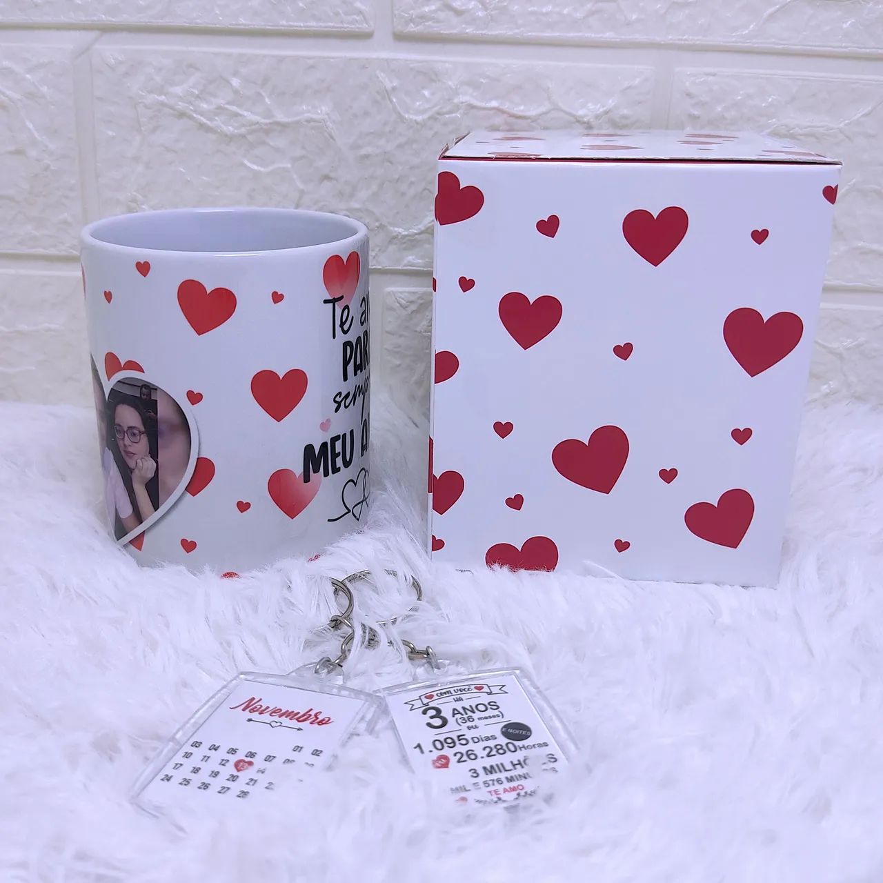 Kit Caneca + Chaveiro + Caixa De Caneca Tudo Personalizado  - Foto 2