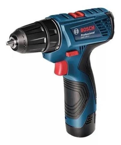 Furadeira parafusadeira sem fio de 10mm Bosch GSR 120-LI 12V + baterías de 2Ah com maleta 