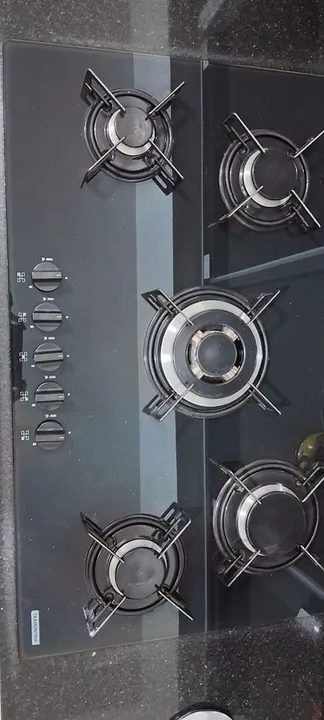 Cooktop a gás Tramontina em vidro temperado 110V