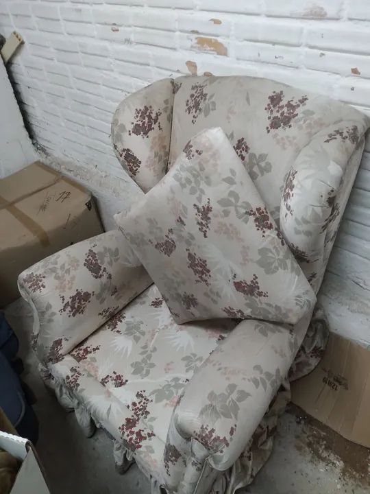 Poltrona confortável e charmosa