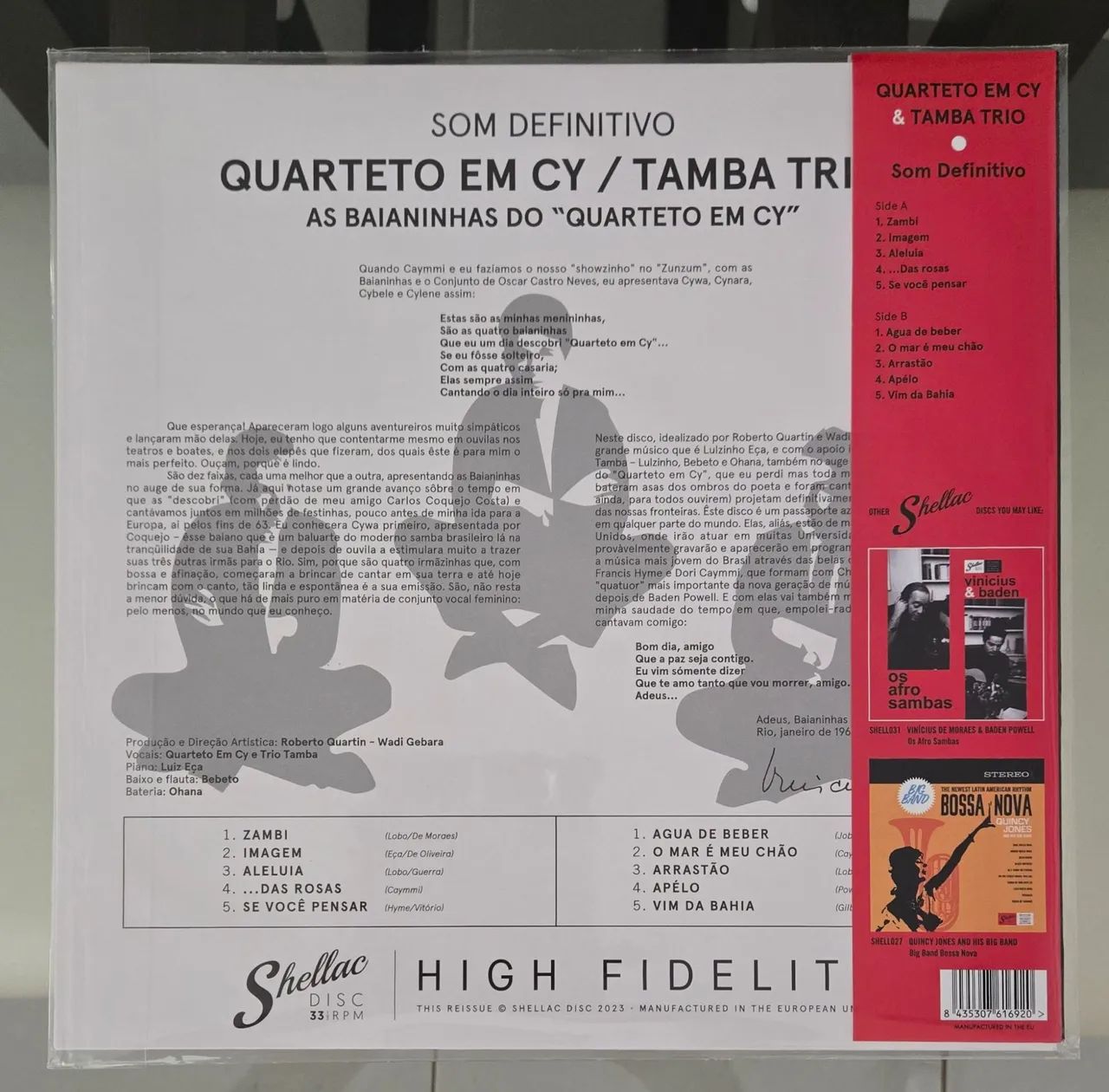 Lp Quarteto Em Cy e Tamba Trio - Som Definitivo lacrado - Foto 2