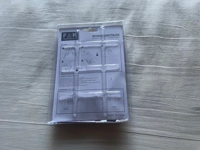 F & K Tech Notebook Laptop Computer Lock Security Lock Cable Chain With Keys - Foto 4