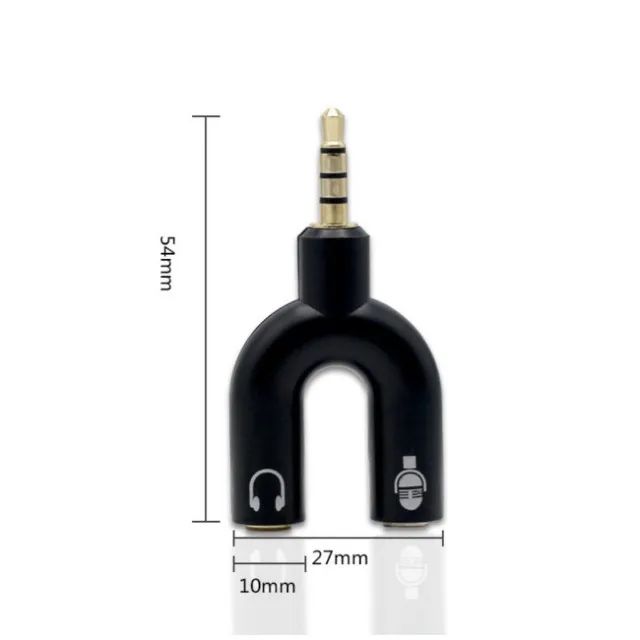 Adaptador Splitter P3 Headset Fone Microfone P2 X P3 Y - Foto 2