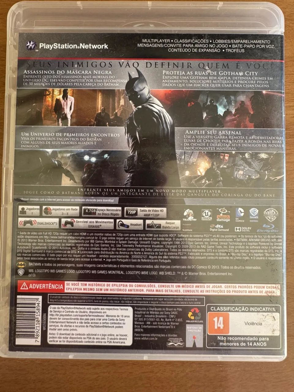 Jogo Ps3 Batman Arkham Origins - Foto 3