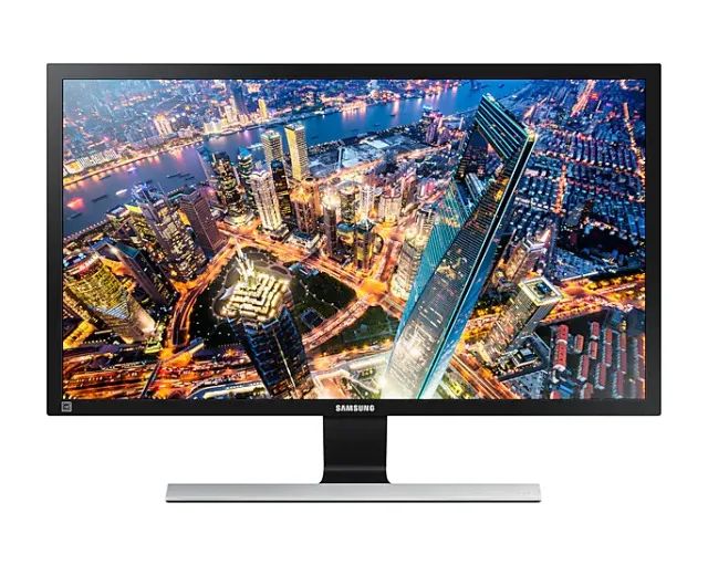 Monitor UHD 4K Samsung Série UE590, 1ms, HDMI, DP, Preto e cinza