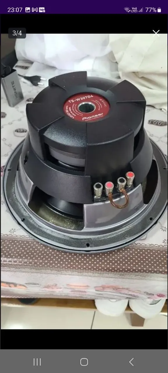 Subwoofer Pioneer TS-W30704 12 polegadas 400W RMS