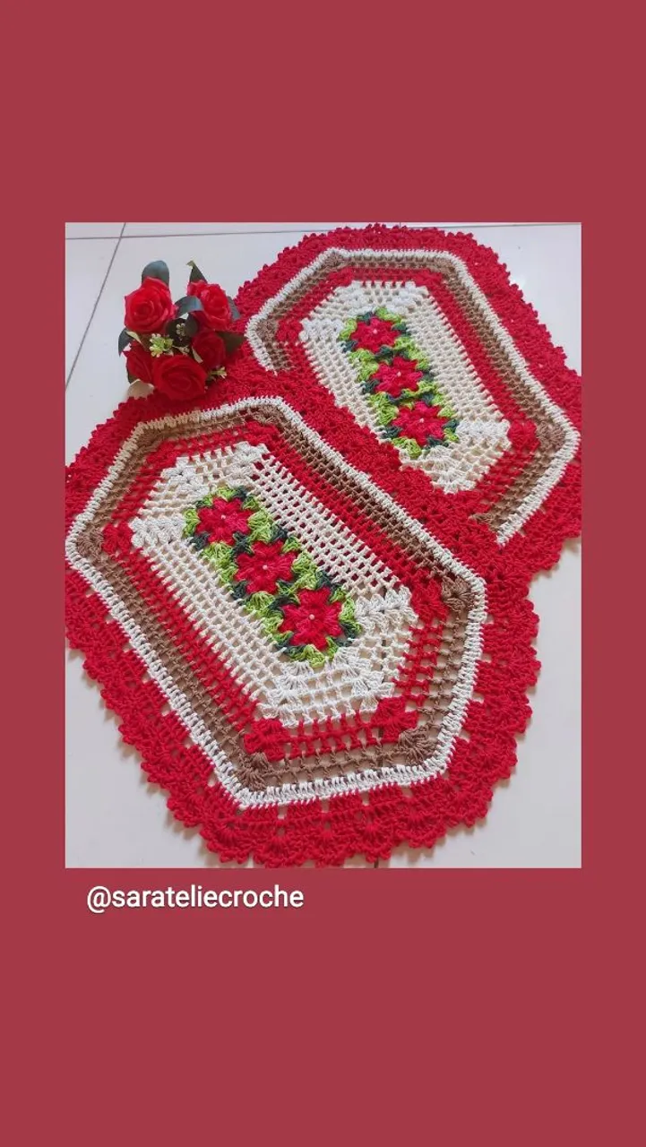 Tapetes ee croche 1 unid
