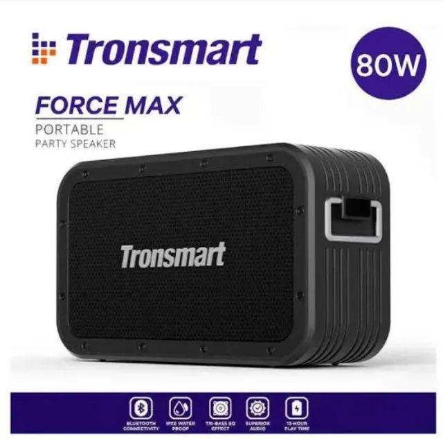 Caixa de Som Tronsmart Force Max 80W NOVO