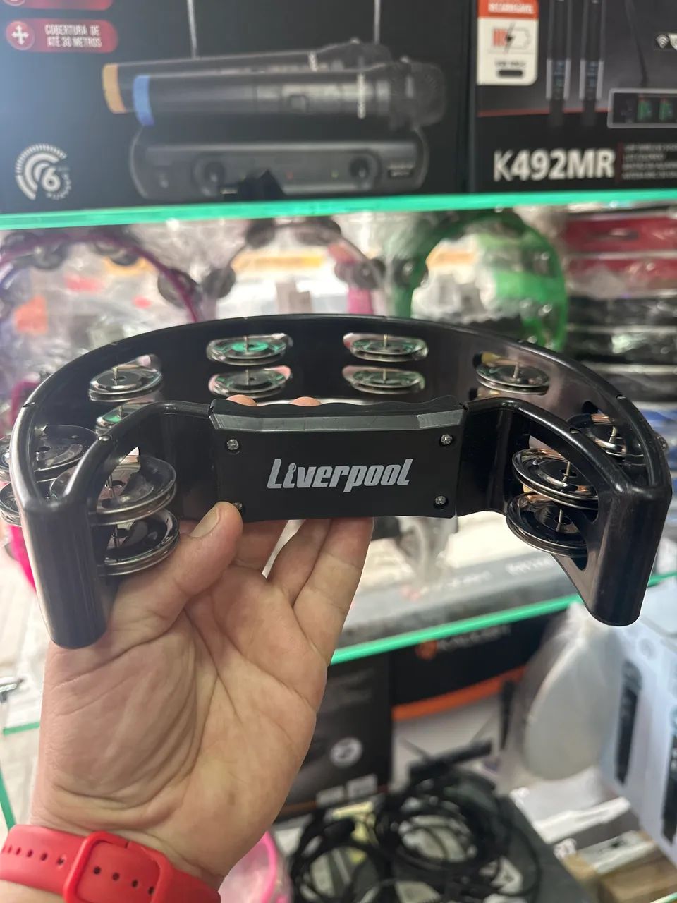 Pandeiro Meia Lua Liverpool - Foto 3