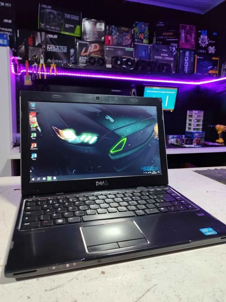 ?Notebook DELL Core i3 2ª Ger. 8GB de RAM ddr3 1600Mhz, HD 500GB 14 led" Windows 10?