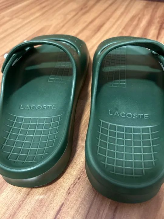 Chinelo Papete Lacoste Verde - Novo e Original  - Foto 2