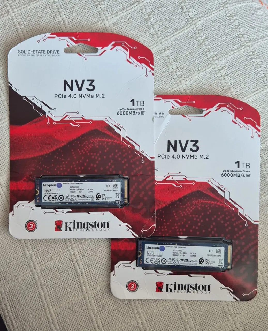 SSD Kingston NV3 1TB PCIe 4.0 NVMe M.2