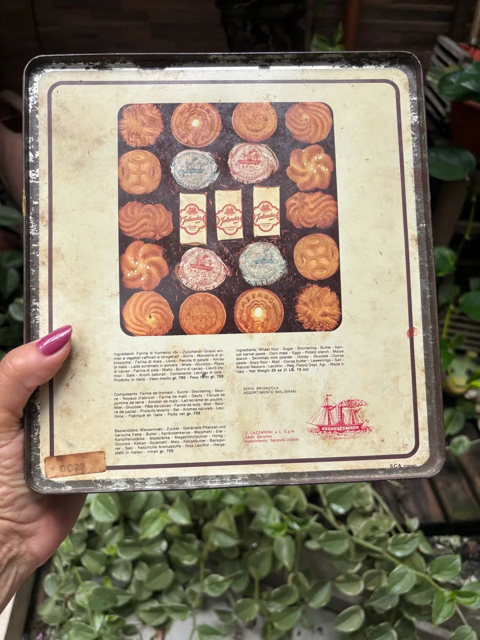 Caixa antiga biscoitos Lazzaroni  - Foto 2