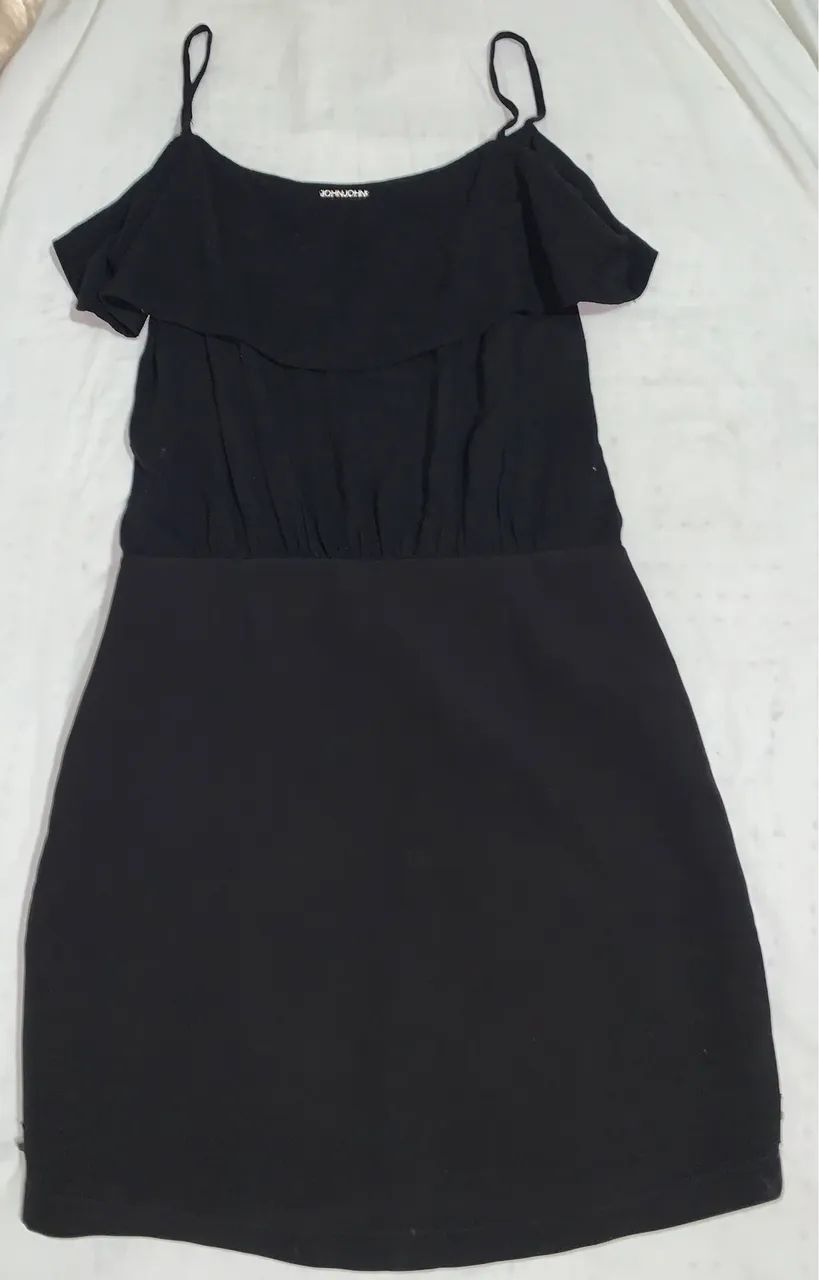 Vestido john john tamanho p com detalhes prata  - Foto 2