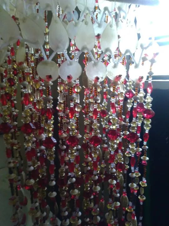 Lustre artesanal em corda e pedras - Foto 4