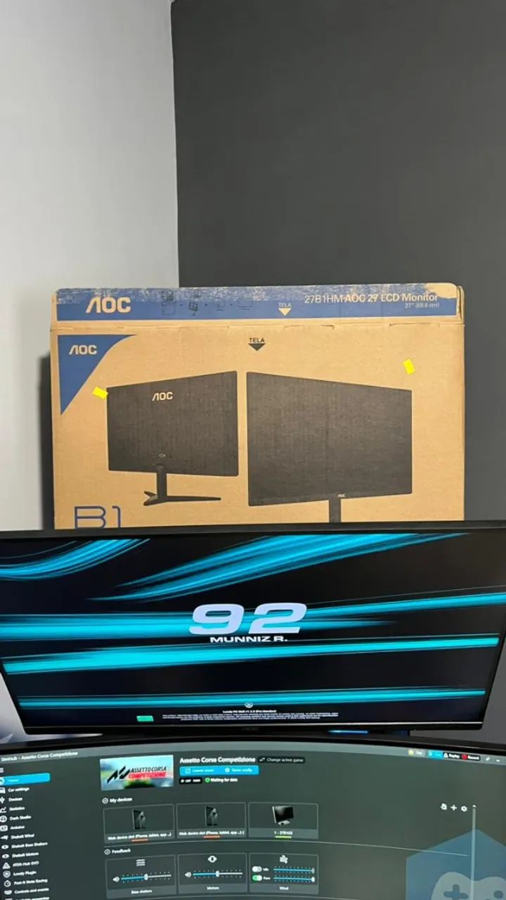 AOC 27-inch Monitor with HDMI 75 Hz Complete with Base and Box64312624230658123