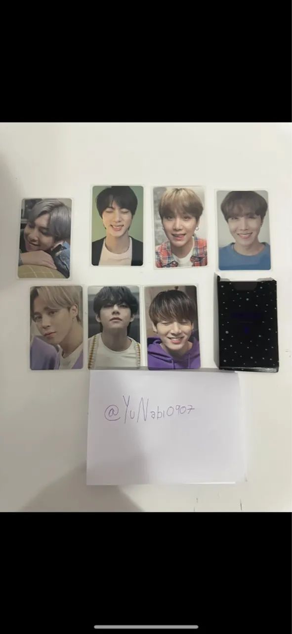 Set do BTS (Photocards edição celular da Sansung )