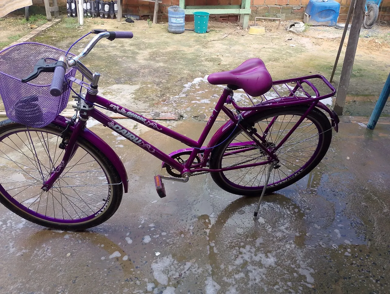 Bicicleta Cairu Roxa - Acessórios
