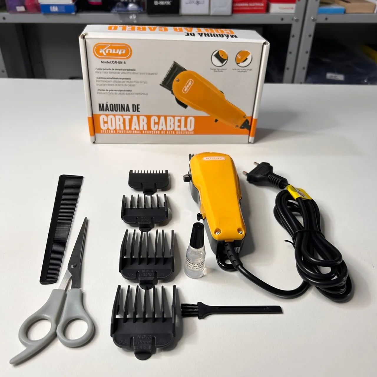 Máquina de cortar cabelo Knup QR-8918