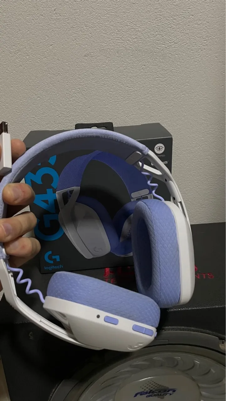 Headset Gamer Logitech G435 Sem Fio - Azul