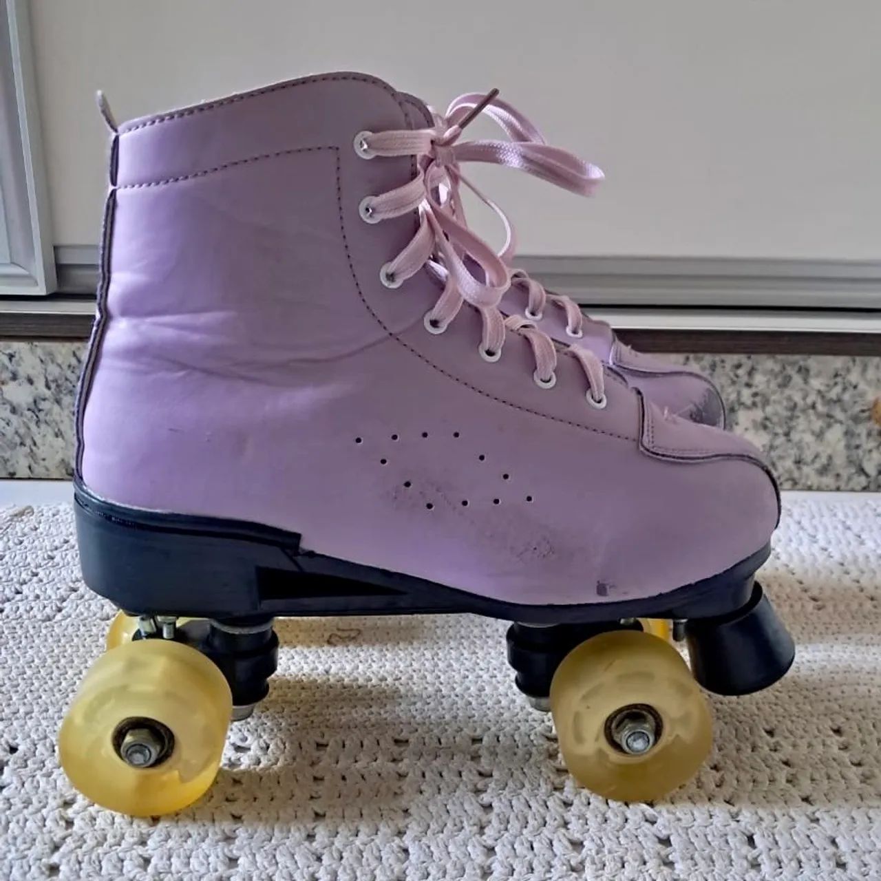 Patins Roller - Lilás - Foto 2
