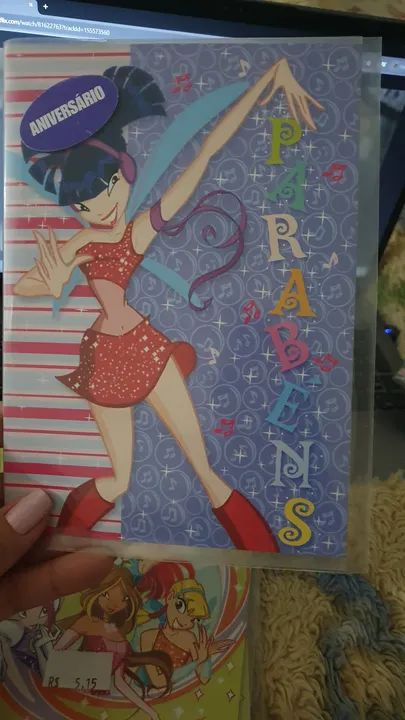 Cartão da winx de 2003 