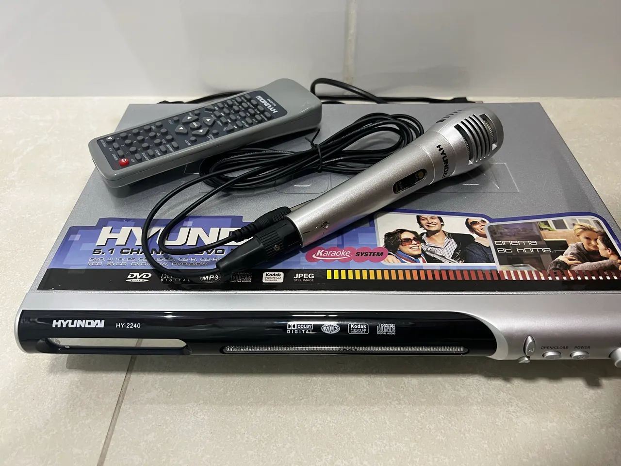 Aparelho de Dvd com Karaokê 