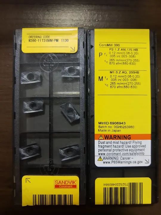 Pastilhas R390-11T308M-PM1130 Sandvik 