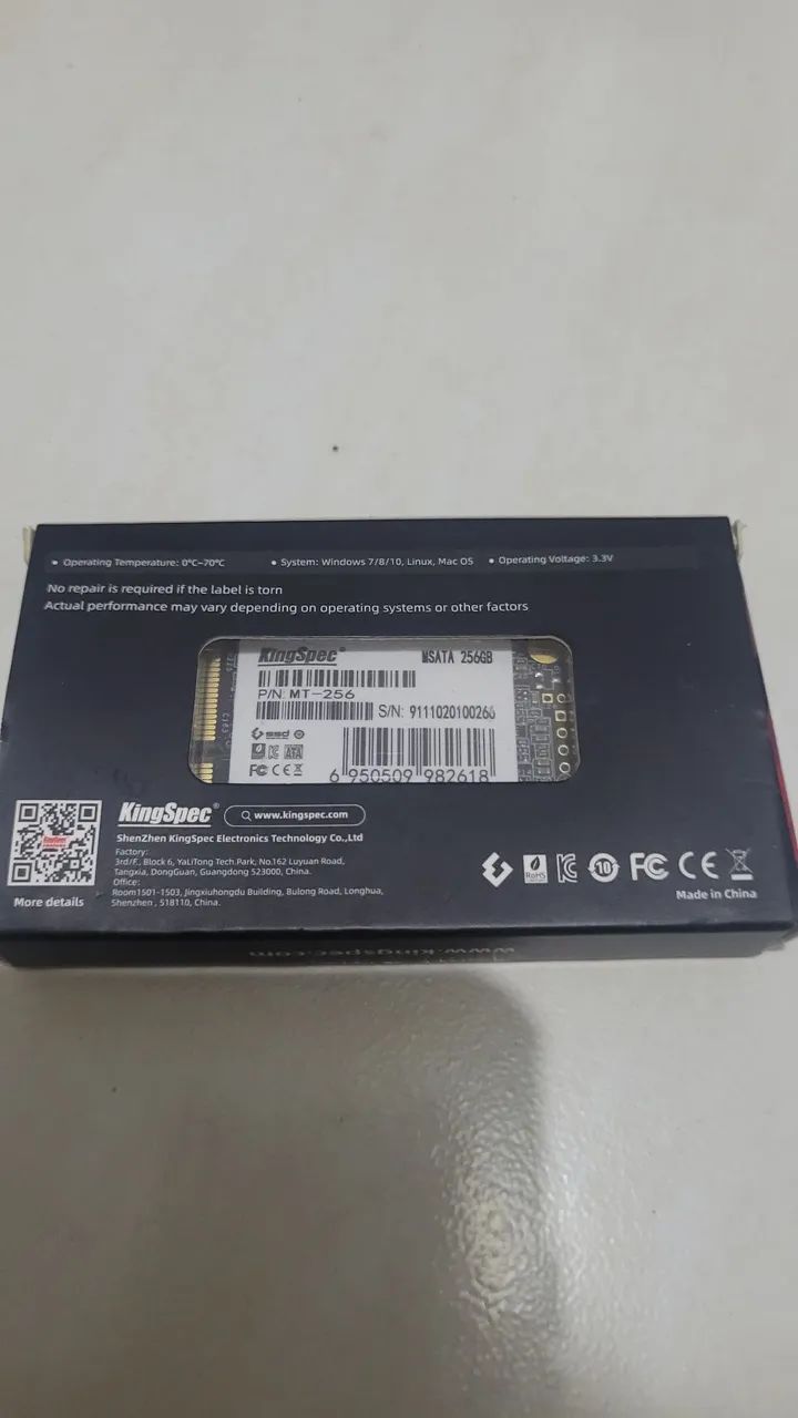 Ssd Msata KingSpec 256gb64286008598913121