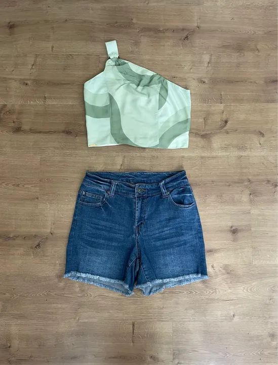 Short Jeans Desfiado tam 38  - Foto 3
