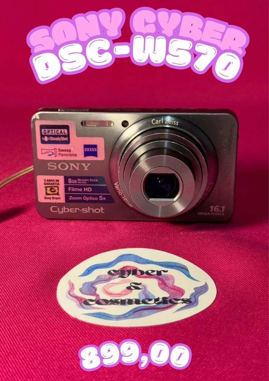 cybershot sony 16.1 cinza 