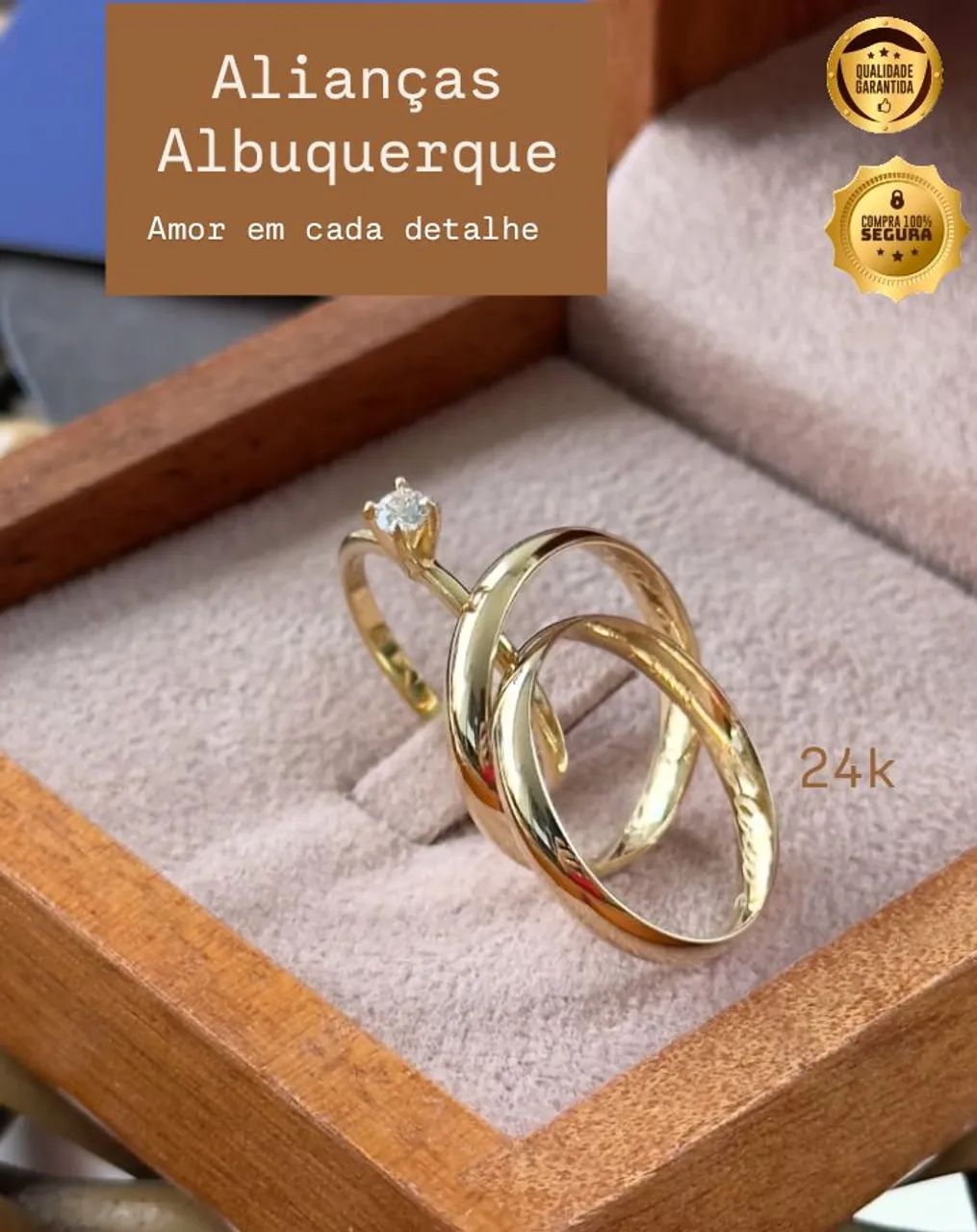 Alianças de Casamento Albuquerque - Amor em cada detalhe - Foto 3