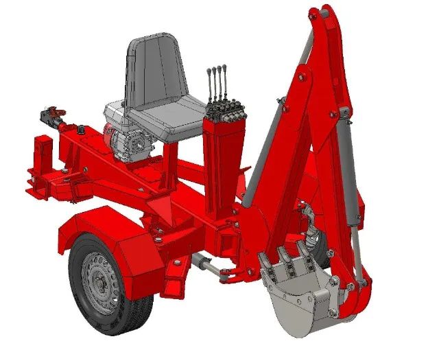 Projeto Mini Escavadeira Rebocável - Foto 2