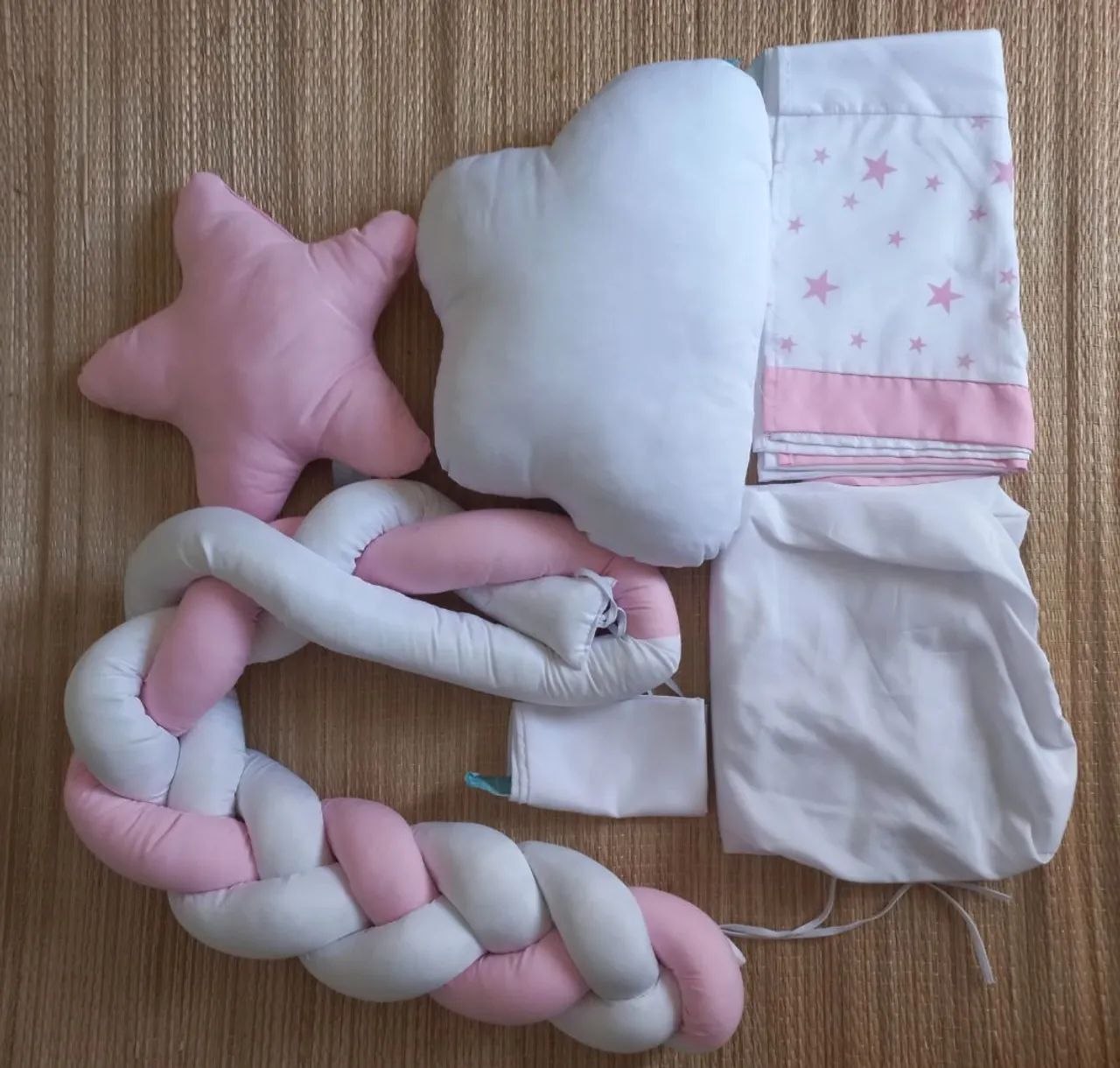 Kit de mini berço tema estrelas Grão de Gente - Foto 2