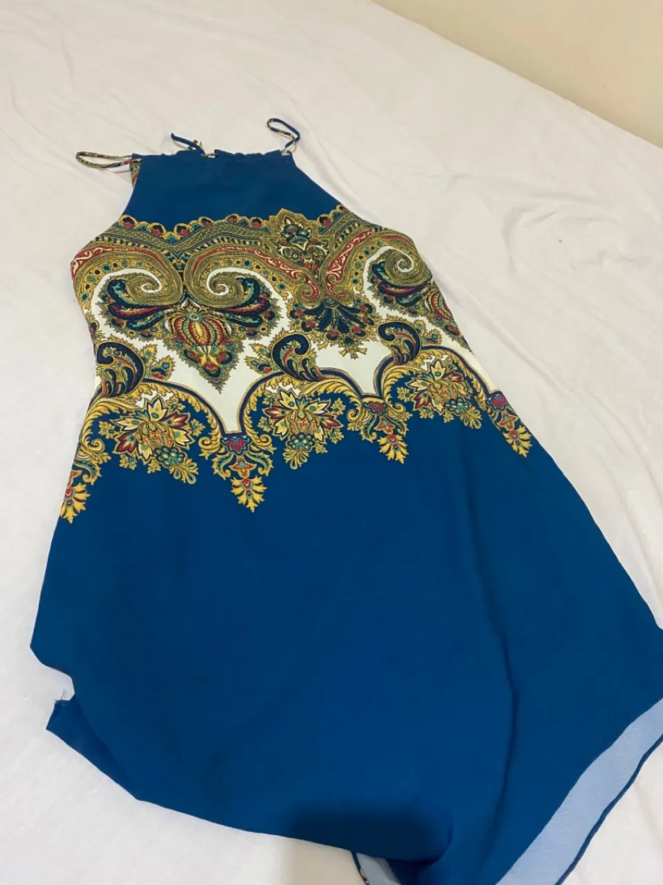 Vestido Azul Estampado