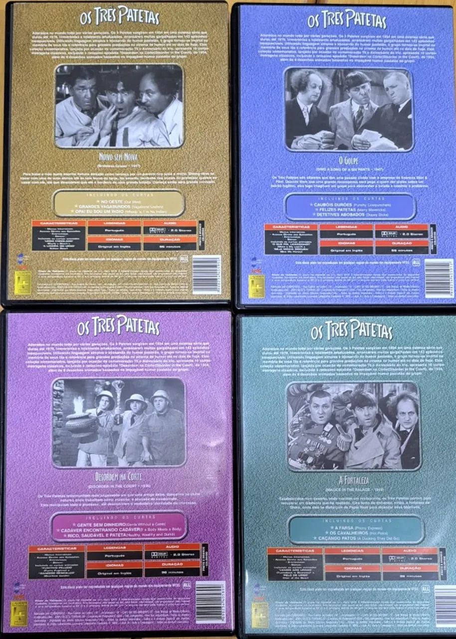 dvds os tres patetas originais - Foto 3
