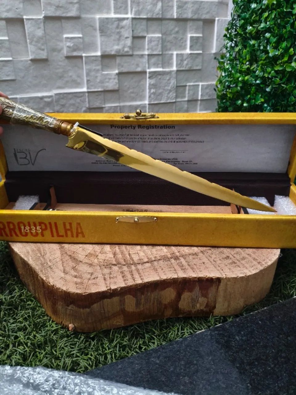 Faca Churrasco Farroupilha aço Cirúrgico inox - Cabo Alpaca original  - Foto 4