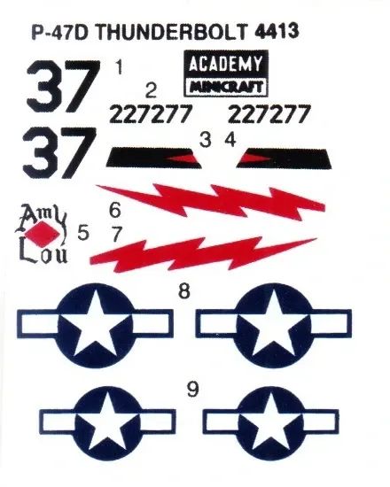 Modelo para montar P-47D Academy - Foto 2